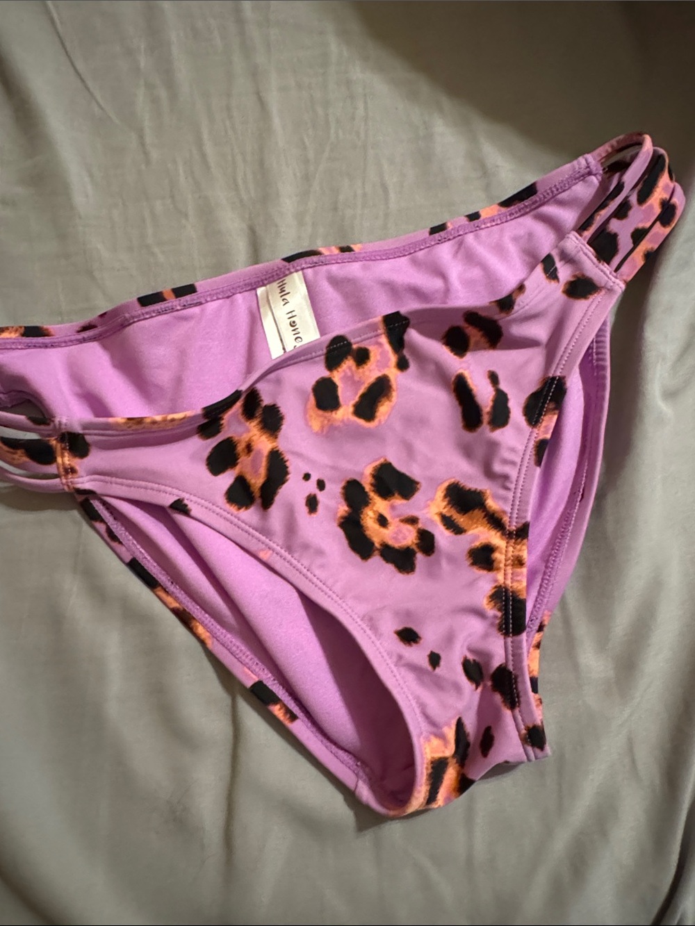 Hula honey purple Leopard Print Bikini Bottoms